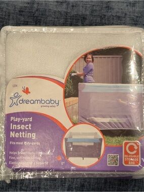 Dreambaby White Play-Yard Insect Netting - Protective Mesh Cover